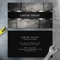 Industrial Concrete and Metal Business Card