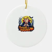 Trick Or Halloween Classic Ceramic Ornament