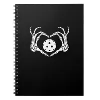 Halloween Pickle Skeleton Heart Hands Notebook