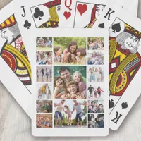 Create Your Own Photo Collage 15 Pictures White Poker Cards
