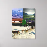 Fairbanks, Alaska Collage Canvas Print