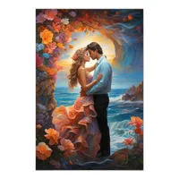 *~* Fantasy Romantic AP51 Ocean Waves Rocky Photo Print