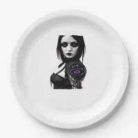 Whimsigoth Classic Design For Halloween Paper Plates