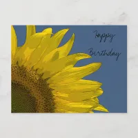 Sunflower Birthday Postcard