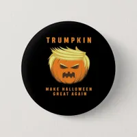 Trumpkin Make Halloween Great Again Fitted Button
