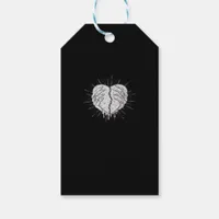 Monochrome Skeleton Hand With Heart Classic Gift Tags