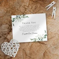 Sympathy Eucalyptus Funeral Thank You Card Flyer