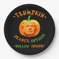 Trumpkin Funny Halloween Classic Paper Plates