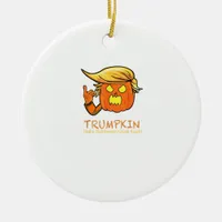 Halloween Trumpkin Funny – Classic Costume Design Ceramic Ornament