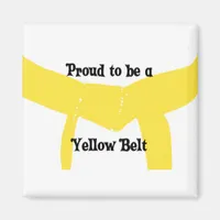 Martial Arts Proud to be a Yellow Belt Magnet