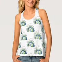 Watercolor Rainbow Pattern Tank Top