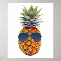 Giant Pineapple Wearing Sunglasses, Foodies, ZSSG Poster