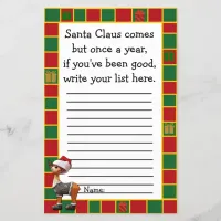 Santa Claus Christmas Wishes List for Kids Flyer