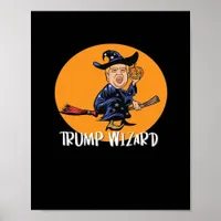 Halloween Ttrump Wizard Funny Classic Poster