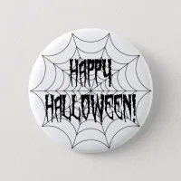 Halloween Spider Fingers and Web Pinback Button