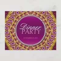 Exotic Eastern Dinner Party Invite Postcard