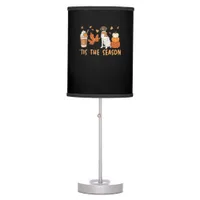 Tis The Season German Shorthaired Dog Fall Pumpkin Table Lamp