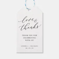 Elegant Chic Thank You Wedding Favor Tags