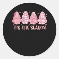 Tis The Season Creative Casual Classic Round Sticker