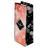 Elegant 35th Coral Wedding Anniversary Celebration Wine Gift Bag