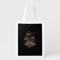 Cottagecore Mushrooms Fungi Goblincore Aesthetic Grocery Bag