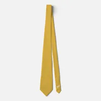 Personalised Gold Wedding Groom  Neck Tie