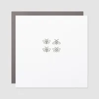 Cottagecore Moths Classic Car Magnet