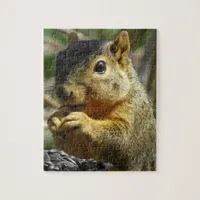 Funny Cute Squirrel Photograph Jigsaw Puzzle