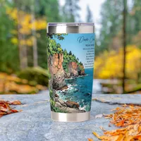 Door County, Wisconsin Illustration and Poem Insulated Tumbler