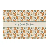 Orange and White Cats Naive Art Style Pet Placemat