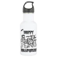 Funny Monsters - Happy Halloween Stainless Steel Water Bottle