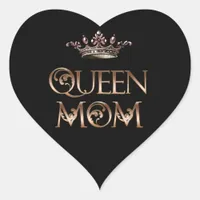 Queen Mom Heart Sticker