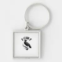 F-Caw-F Raven Adult Humor Bird Funny Gothic Goth Keychain