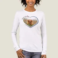 I Love My Dog Heart Photo T-Shirt Tri-Blend Shirt