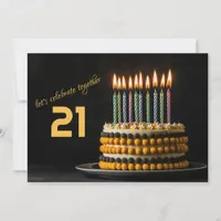 Birthday Cake with Candles Invitation