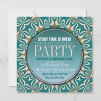 Dance Party Time Graduation Invitations