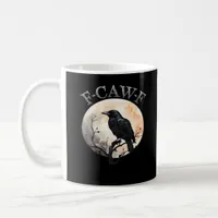 F Caw F Funny Bird Moon Minimal Clean Style Coffee Mug