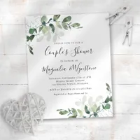 Budget Eucalyptus Couple's Shower Invitation