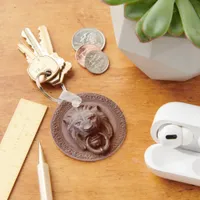 Keychain - Lion Head Door Knocker