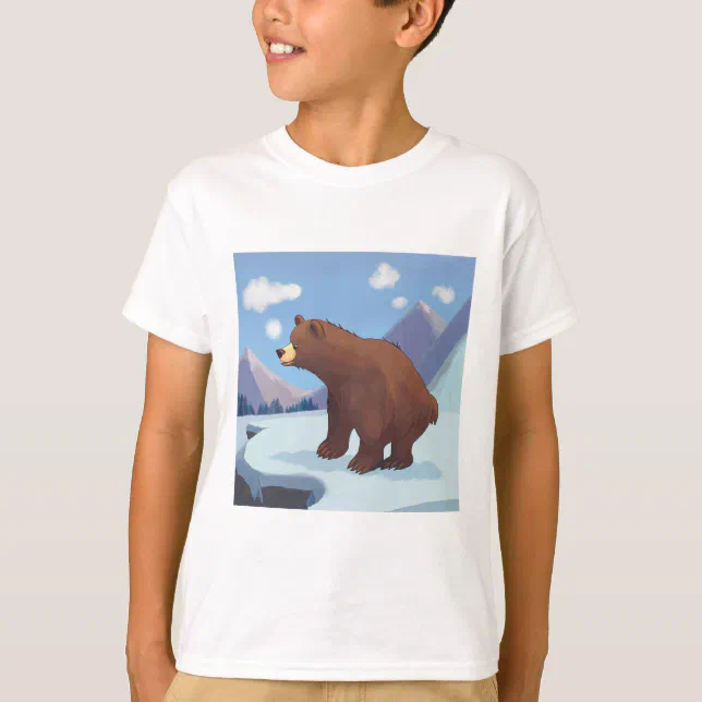 Brown bear in the mountains T-Shirt