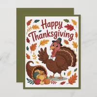 Thanksgiving Turkey Note Card