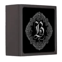 Elegant Goth Initial B Jewelry Box