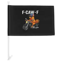 F-Caw-F Chicken Classic Aesthetic Graphic Car Flag