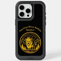 Majestic Bison in Mountain Landscape iPhone 15 Pro Max Case