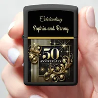 Golden Radiance: 50th Anniversary Celebration Zippo Lighter