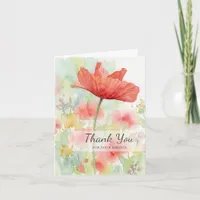 Thank You for Your Service Veterans Day Poppy Card