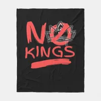 No King Simple Clean Design Fleece Blanket