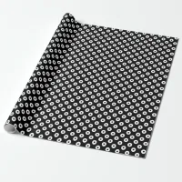 Bold Black and White Polka Dots Wrapping Paper