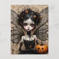 The Dark Halloween Fairy Postcard