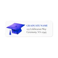 Class of 2024 Blue Graduate Return Address Labels